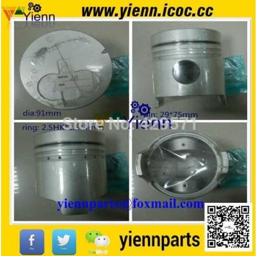 For Toyota 2H Piston With Pin And Clips 91mm 13101-68010 For Toyota 6FD60 Forklift 2H Diesel Engine Repair Parts
