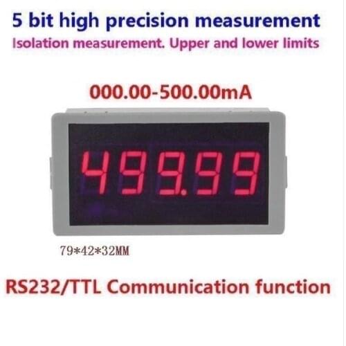 DYKB Multifunction DC Voltmeter 0-500.00mA high precision Digital LED VOLT Meter WITH RS232 Serial alarm signal Voltage Tester