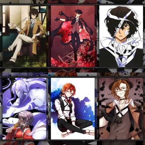 Canvas Painting Wall Art Bungou Stray Dogs Anime Posters and Prints Room Decoration Pictures for Living Kids Home Decor Gift