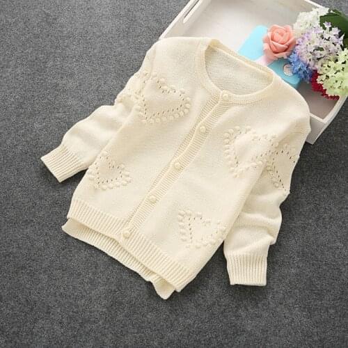 2019 New Fashion Girls' Cardigans Cotton Cardigans Cotton Sweater 2-6 years Girls Clothing 603