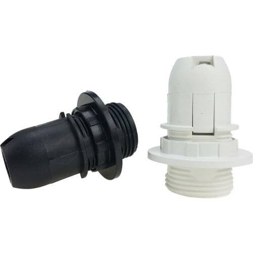 White Black CE 2A Half Tooth Screw E14 Lamp Holder Energy Save Chandelier Led Bulb Head Socket Fitting Vintage Light Base 250V