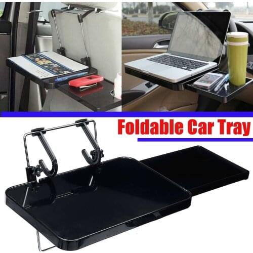 Foldable Car Back Seat Tray Laptop Notebook Food drink Holder Stand Car Cup Holder Dining Table Car Accessories