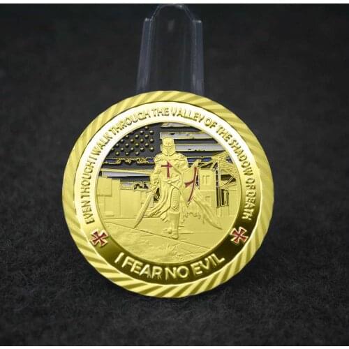 Police Blue Lives Matter Challenge Coin Law Enforcement Shiny Armor Collectible Commemorative Coin