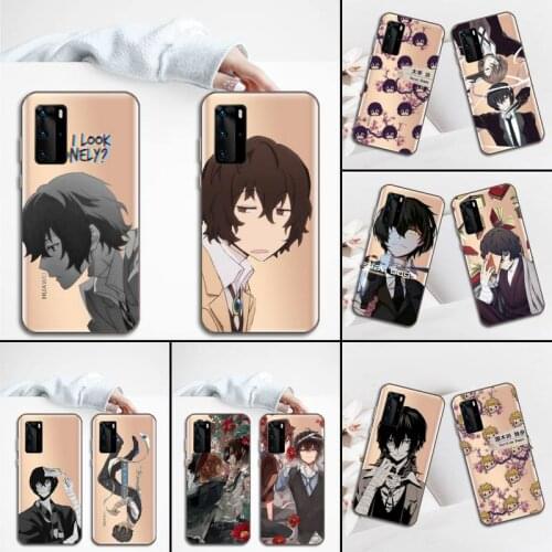 Anime Bungou Stray Dogs Phone Case Transparent for Huawei P20 P30 P40 honor 8 10i P smart 2019 Samsung A71 A21S S10 20 plus