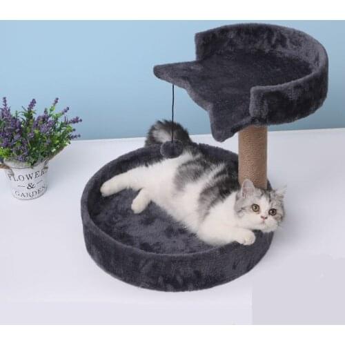 Cat Climbing Frame Solid Wood Sisal Small Tianzhuzi Cat Tree Cat Products Funny Cat Wear Resistant Platform Toys