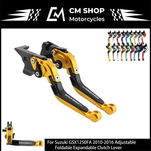Adjustable Folding Motorcycle Brake Clutch Levers for SUZUKI GSX1250 F / SA / ABS GSX1250FA GSX 1250 FA 2010-2016