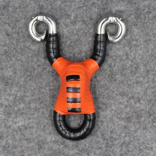 2 Color Traditional Slingshot Stainless Steel With Round Rubber Band Recurve Slingshot for Outdoor Archery