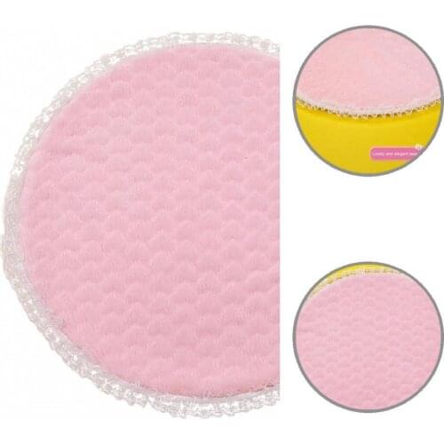 Pink Lightweight Princess Lace Cat Bed Plush Mat Round Pet Cushion Exquisite for Puppy