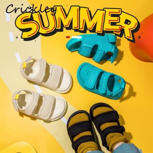 Summer Childrens Sandals Solid Mesh EVA Fashion Sandals For Toddler Girls Boys High Quality Non Slip Designer Kids Beach Sandal