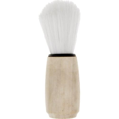 Wooden Handle Bristle Hair Shaving Brush | Salon Hair Cutting Neck Duster Brush