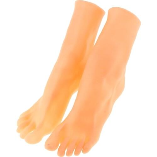Silicone Lifesize Female Thong Style Mannequin Foot Shoes Anckle Chains Display Model Art Sketch Display Sandal Shoe Sock