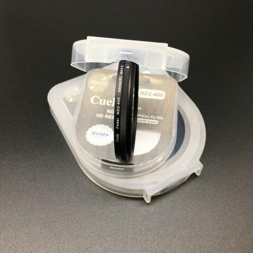 Variable ND Filter ND2-400 Neutral Density Filter Fader Adjustable ND2-400 46 49 52 55 58 67 72 77 82mm Optical Glass