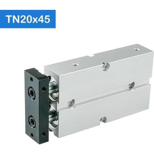 TN20*45-S Free shipping 20mm Bore 45mm Stroke Compact Air Cylinders TN20X45-S Dual Action Air Pneumatic Cylinder
