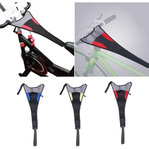 Indoor MTB Bike Trainer Frame Bicycle Sweat Cover Guard Net Catcher Absorbs Sweat Strap Protection Belt Elastic