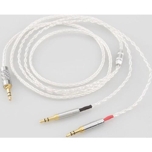 High Quality 8 Cores Silver Plated OCC Earphone Cable For Focal Clear Elear Elex Elegia Stellia