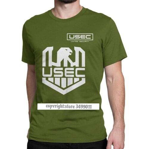 Tarkov USEC Logo T Shirt Men Cotton Funny Tops T Shirts Escape from Tarkov Survival Shooter Game Tee Shirt Camisas