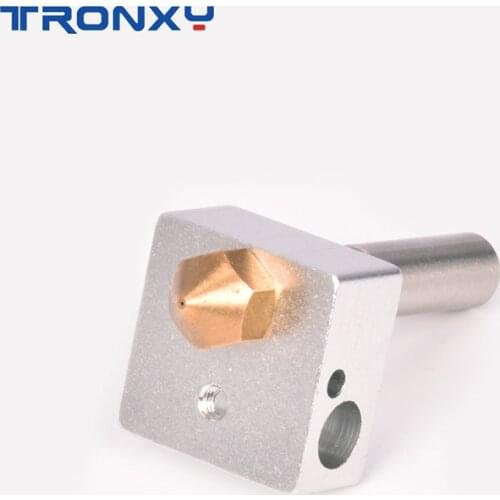 Tronxy 3D Printer Parts and Printer Accessories Heated Block 20*20*10mm M6 Throat 7*31mm Nozzle 0.4mm HotEnd for 1.75mm Filament