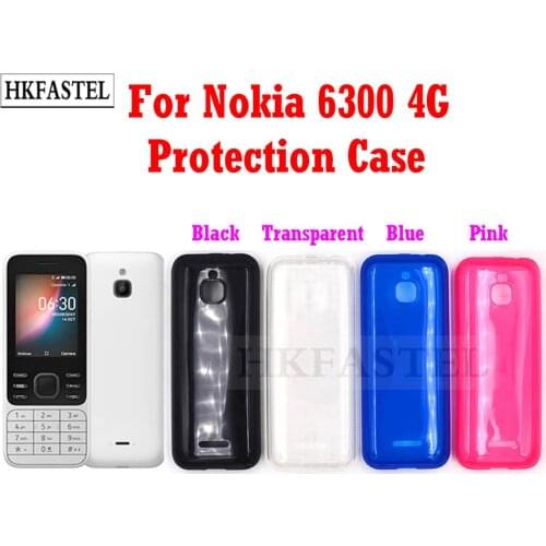 HKFASTEL Protection Case For Nokia 6300 4G 2020 Year jelly Clear Soft TPU Back Case Protection Skin Camera Protect Cover
