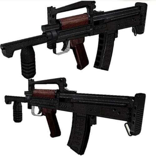 2020 fashion 1:1 60cm GROZA Gun DIY 3D Paper Card Model Building Sets Construction Toys Educational Toys Military Model AA077