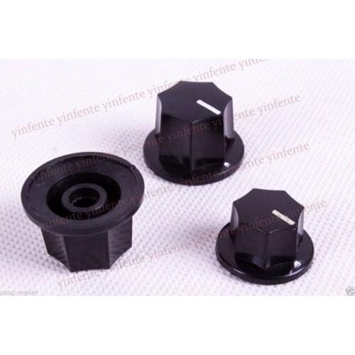 6pcs) 2 SET OF 3 CONTROL KNOBS FOR JAZZ BASS GUITAR Guitar Knob #378