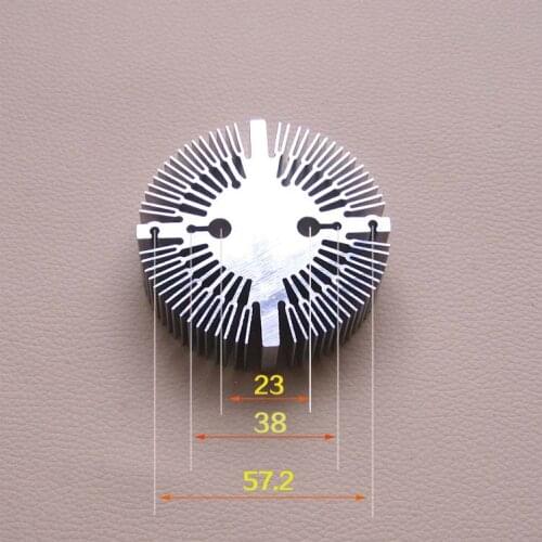 66*31*10mm/20mm/30mm/50mm/80mm/100mm circular LED lamp radiator sunflower heatsink aluminum profile solid dense tooth led cooler