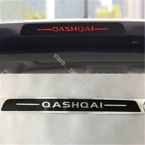 Car styling Car Carbon fiber pattern rear high brake light decorative patch for Nissan Qashqai j11 2016-2021 Car-covers