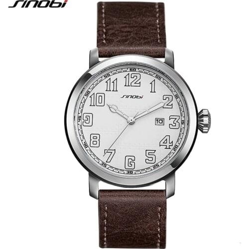 Top Brand New Mens Watches Leather Strap Military Wrist Watch Quartz Montre Femme Militaire Reloj Militar Supper Luminous Watch