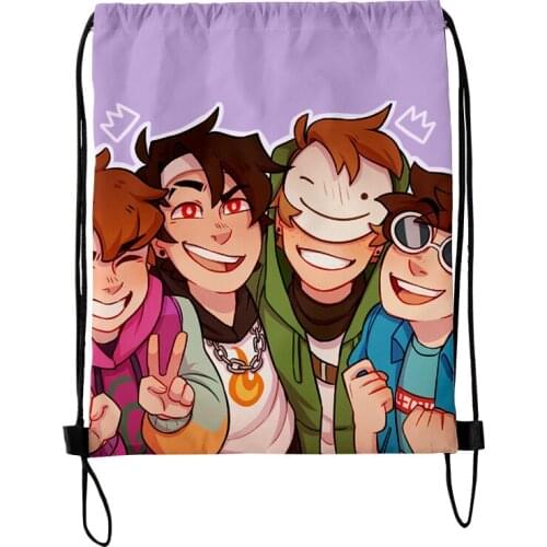 Dreamwastaken Merch Fashion Style Student Shoulder Storage Bag Drawstring Travel Beach Backpack Toys Shoes Clothes Organizer