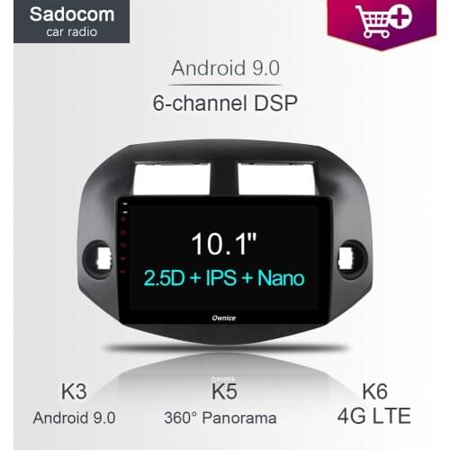 DSP 10.1" 4GB RAM Car DVD player 4G LTE GPS car radio Radio OBD DVR TPMS Android 8.1 for Toyota RAV4 2007 2008 2009 2010 2011