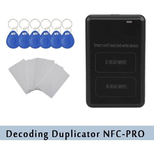 NFC Pro Smart Card Writer RFID Duplicator 125KHz 13.56MHz T5577 UID Keytag Reader USB Programmer RFID Copier Duplicator