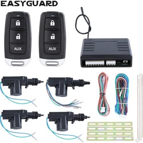 EASYGUARD Universal central door locking system 1 control 3 with keyless entry remote lock unlock trunk release