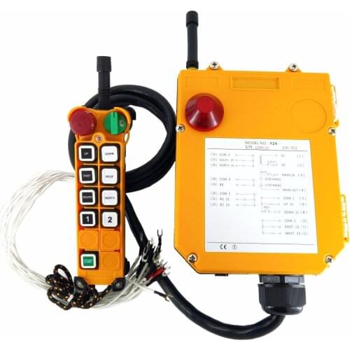 F24-8D(include 1 transmitter and 1 receiver)/8 buttons 2 Speed Hoist crane remote control wireless Uting remote control