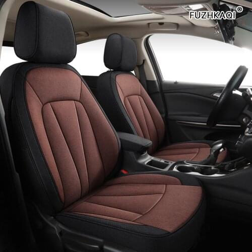 FUZHKAQI Custom FLAX car seat covers set For Ford Everest Territory Explorer Mustang Ranger Automobiles Seat Covers car seats
