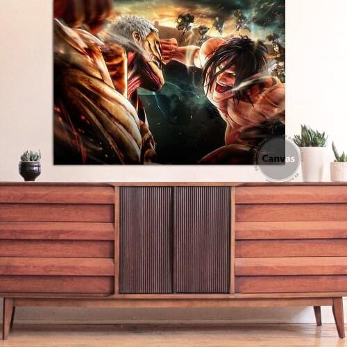Canvas Anime Attack on Titan Pictures Home Decoration Paintings Poster HD Prints Wall Art Modular Living Room