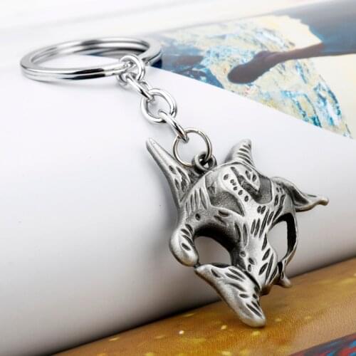 Game Trinket keychain LOL Hero Eternal Hunters Kindred Pendant Key Ring Metal Key Chain Unique Jewelry