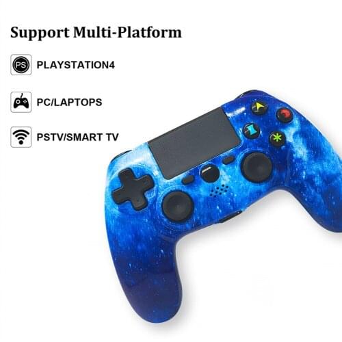 K ISHAKO DOUBLE SHOCK4 For Playstation4/PC/LAPTOPS/PSTV/SMART TV Gampad controller Bluit-in and Speaker