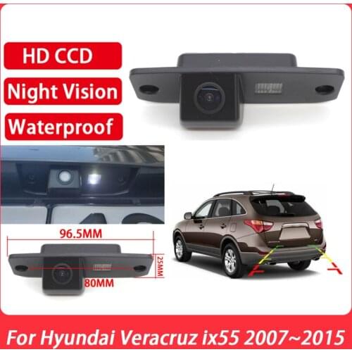 Rear view camera CCD HD Night Vision license plate camera For Hyundai Veracruz ix55 2007 2008 2009 2010 2011 2012 2013 2014 2015