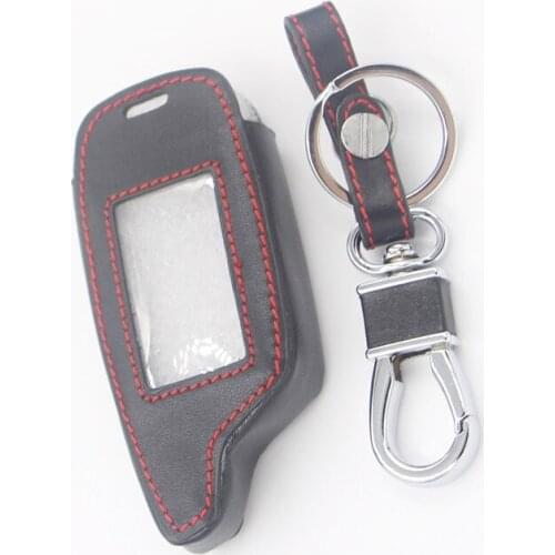 Leather Key Case For Pandora DXL3000 Two Way LCD Remote Starter Car Alarm
