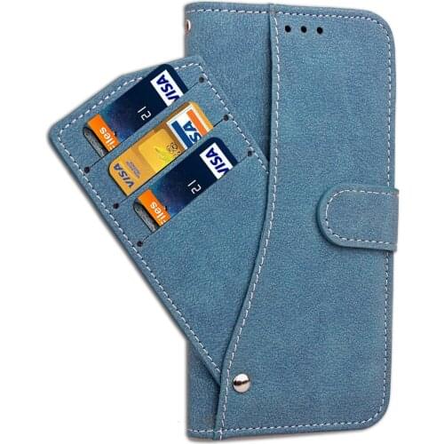 For Samsung Galaxy S8 case Frosted Flip Case Credit Card Wallet bracket function for Samsung Galaxy S8 Plus