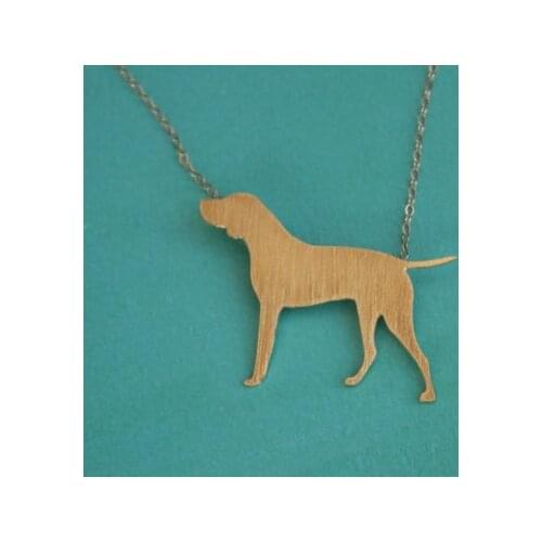 Trendy Personalized Vizsla Necklace Gold Silver Color German Pointer Dog Jewelry Statement pendant