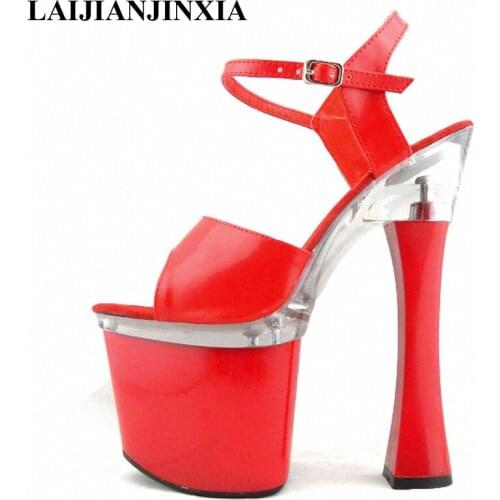 New 18cm Super Thick High Heels Platforms Pole Dance / Performance / Star / Model Shoes, Wedding Dance Shoes