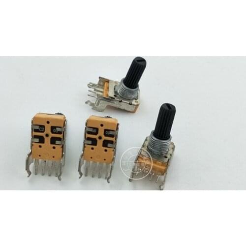 Original new 100% 142 Type horizontal single potentiometer long foot 4pin B5K C20K handle length 18mm with midpoint (SWITCH)