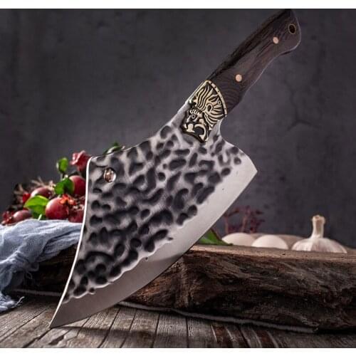 Sharp Kitchen Knife Stainless Steel Chopping Knife Household Hammer Pattern Chopping Cutting Chicken Duck Slaughter Fish Knife