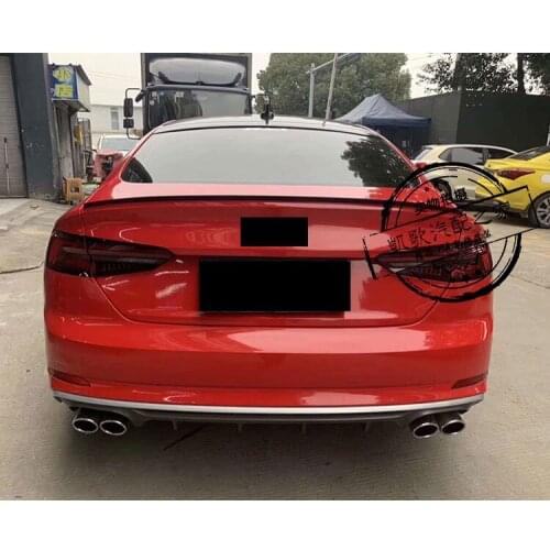 Suitable for A5 Audi Rear Lip Tail Throat S5 Refitting Four Out Black Exhaust Pipe
