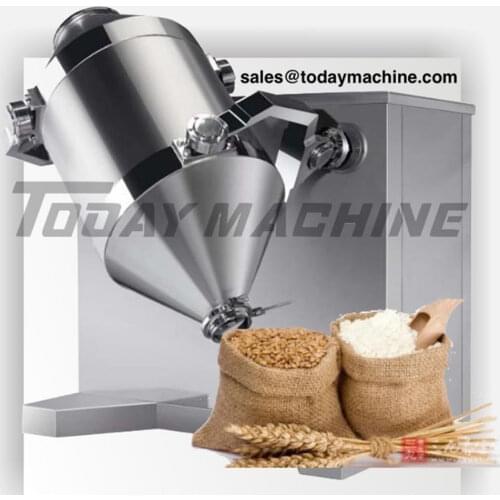 Stainless steel food powder mixer, drum shaped spice mixer