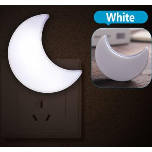 AC220V US EU plug Moon LED Night Lamp Auto Light Sensor Control LED Wall Night Lamps Child Baby Bedroom bedside Moon lamp bulb