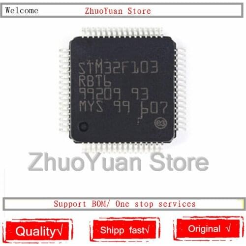 1PCS/lot New original STM32F103RBT6 STM32F103 RBT6 LQFP64 IC chip
