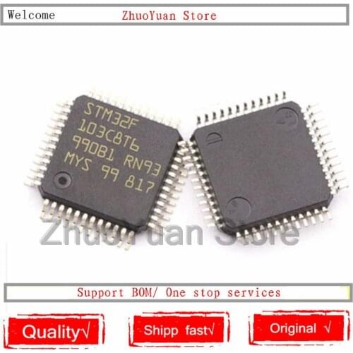1PCS/lot STM32F103C8T6 STM32 F103C8T6 LQFP-48 64K New original IC chip
