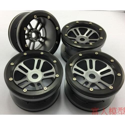 2.2 Crawler Tire Metal Self locking 3 spoke wheels for 1/10 RC Rock Crawler Axial SCX10 AX10 Snowman wraith yeti 90018 4pcs