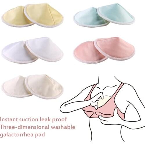 2pcs Anti-galactorrhea Pad Milk Stick Bamboo Fiber And Reusable Breastfeeding Waterproof Pad Mother Water Nursing Pad